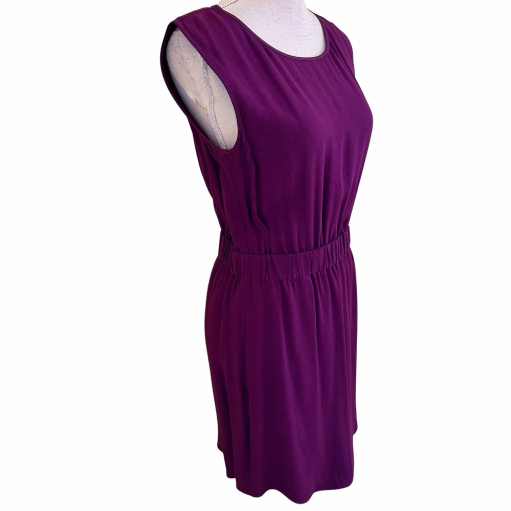 Theory purple sleeveless "Lydan" Mini Dress S, casual with pockets - Picture 4 of 12